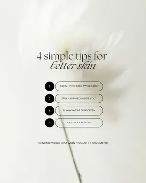 4 simple tips for better skin post