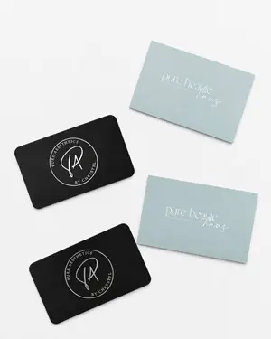 Pure Aesthetics by Chrystyl business cards